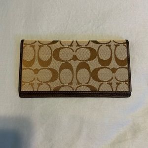 Coach checkbook cover